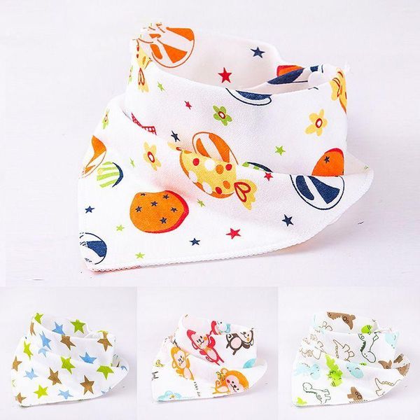 

bibs & burp cloths 5pcs/lot mix colors boy girls baby 100% cotton bandanas clothing