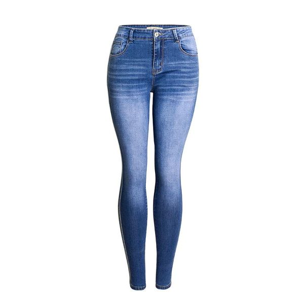 

women's jeans spring autumn fashion blue color big size s-3xl elastic cotton women pencil jean jl-hg004