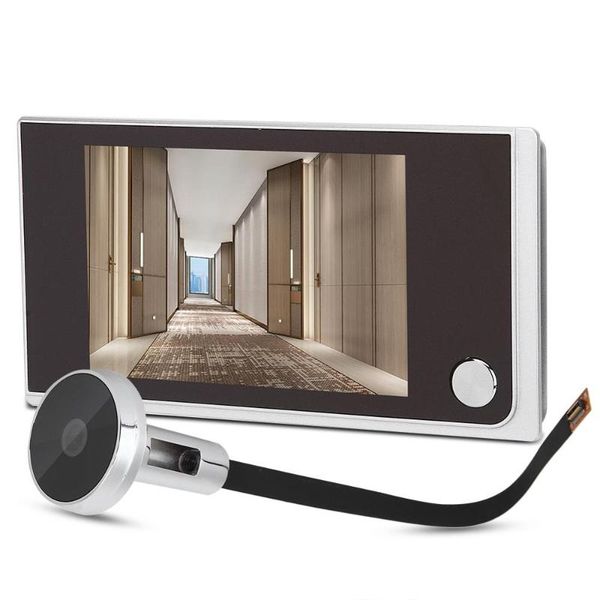 

doorbells 3.5 inch 120 degree wide-angle intelligent electronic cat eye, visual eye door camera