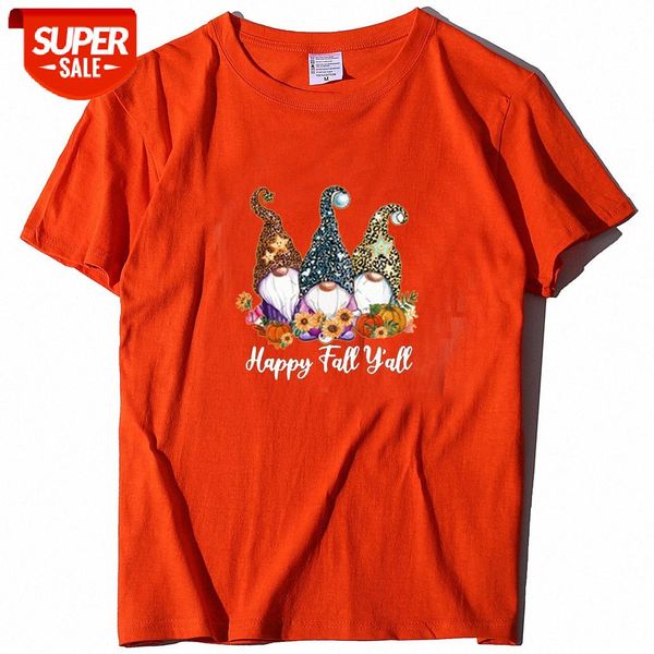 

christmas t-shirt loose base shirt pumpkin orange t-shirts #o47h, White