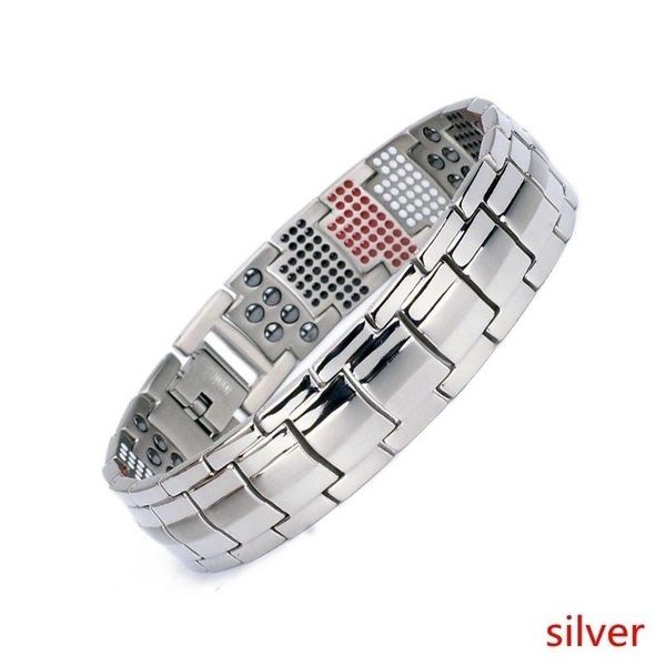 

bangle trendy geometric strap shaped bracelet men's fashion metal accessories party jewelry, Black
