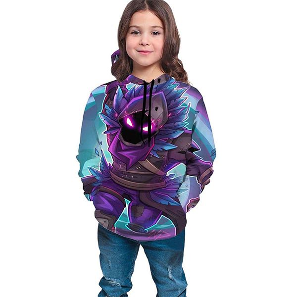 

cool character theme childrens 3d printing pullover hoodie boys/girls/teen fashion soft hoodie, hooded sweatshirt, Black