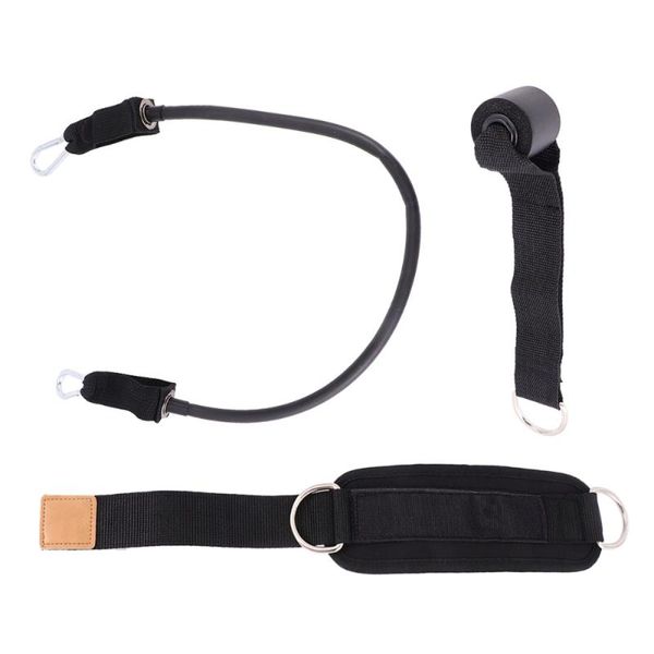 

resistance bands 1 set sports binding leg buckle fitness training equipment foot rings portal frame hip strength trainer ankle tension rope