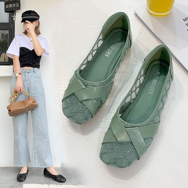 

summer women mesh breathable sandals 2021 female comfortable non-slip flat shoes student sweat-absorbing slides 35-40, Black
