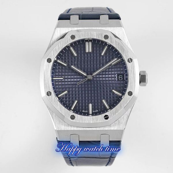 

bf version 15500st.oo.1220st.01 watches blue dial silver case cal.4302 automatic mechanical movement leather strap sport mens watch, Slivery;brown