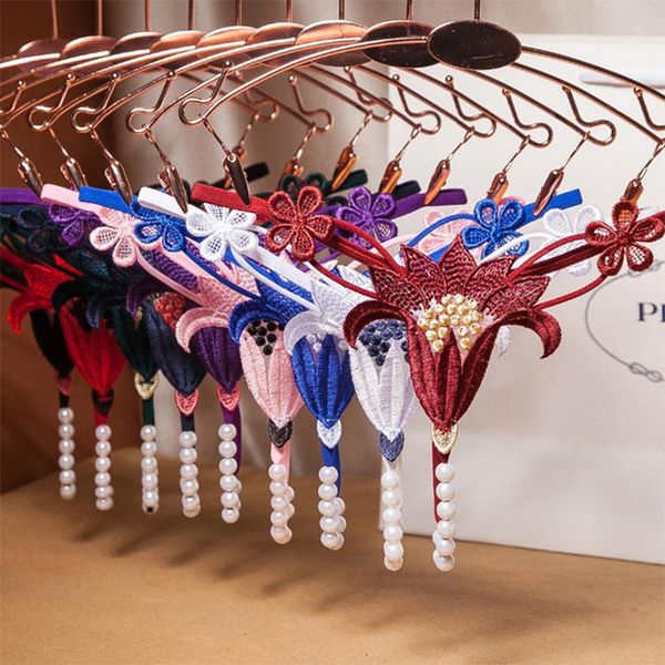 

women's panties embroidery flower pearl massage women lingerie thongs underwear hollow out exotic underpants for female, Black;pink