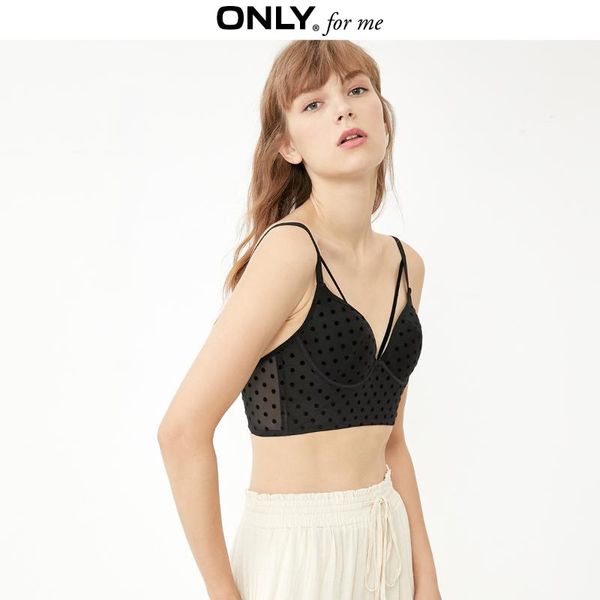 

bras only women's flocking polka dots | 119303506, Red;black