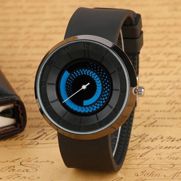 

wristwatches fashion watch men women quartz rubber belt watches latest ladies sport casual clock for, Slivery;brown