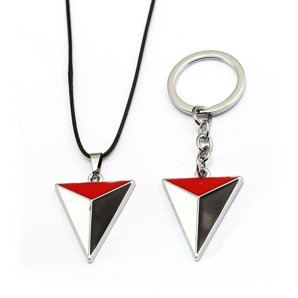 

keychains game ps4 uncharted 4 keychain shoreline triangle metal key ring chain pendants white chaveiro kolye men jewelry, Silver