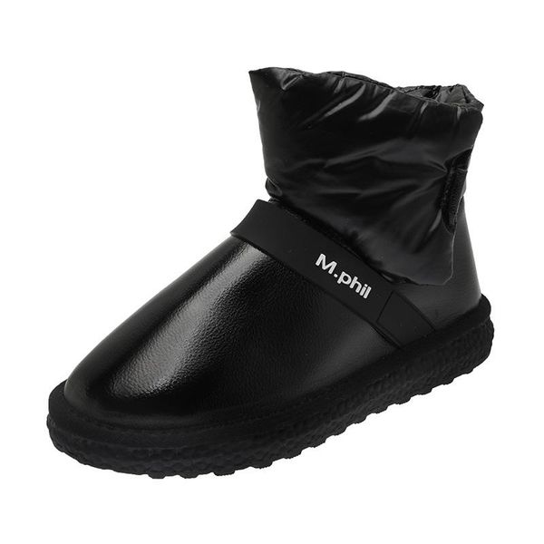 

boots women's thick warm snow winter non-slip plat ankle women waterproof booties woman, Black
