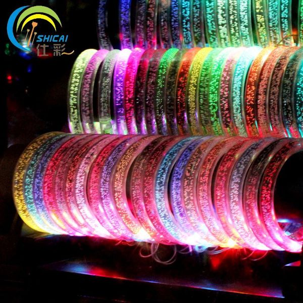

pcs / colorful led crystal bracelet children luminous flash toys masquerade party props decorations concerts decoration