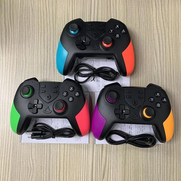 

game controllers & joysticks wireless bluetooth pro controller gamepad with gyro vibration wake-up macro program joystick for switch