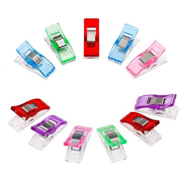 

folder binding tool hemming sewing tools tape bias maker plastic clip 10 pcs/lot fabric clover mar sewing accessories