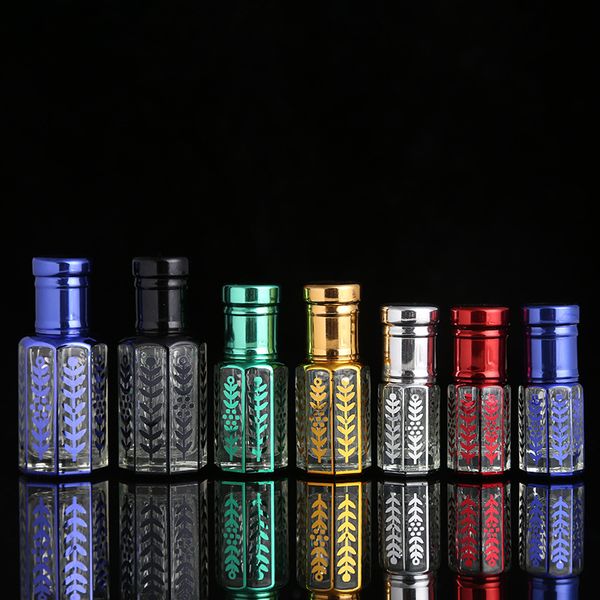 

3/6/12ml white crystal essential oil roller bottles leakproof roller ball travel container for facial body care