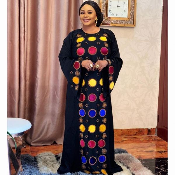 

ethnic clothing 2021 fashion african maxi dress dashiki loose design drilling robes africaine femme long plus size, Red