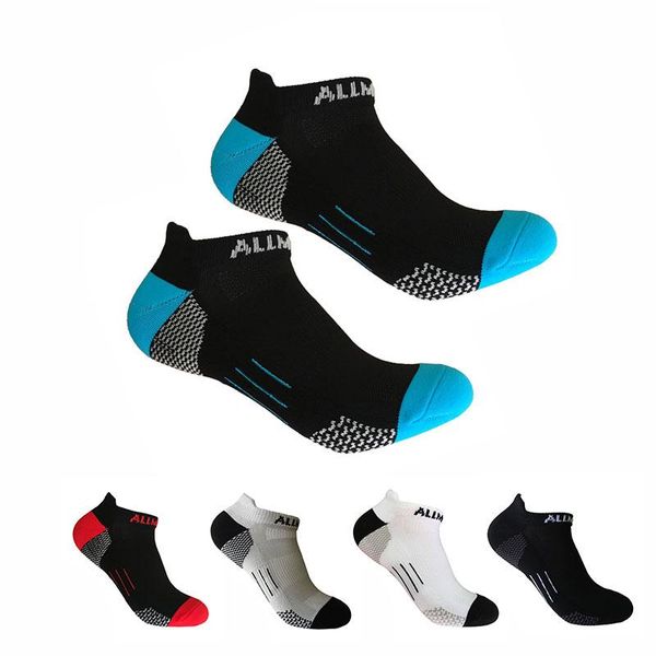 

sports socks 1 pair good nylon comfy wicking breathable cycling men foot wear mtb bicycle bike running hiking white, Black