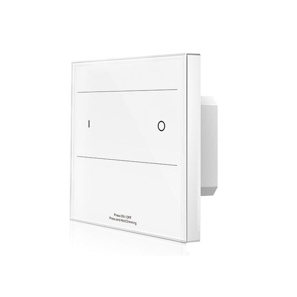 

86 wall mounted touch panel led strip dimmer dmx master & 100-240v 2.4g wireless remote single color tape 1 zone on off switch