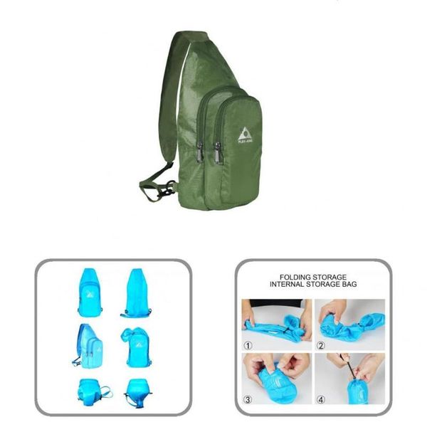 

backpack accessory universal skin-friendly folding hiking cross shoulder bag compact size for lady