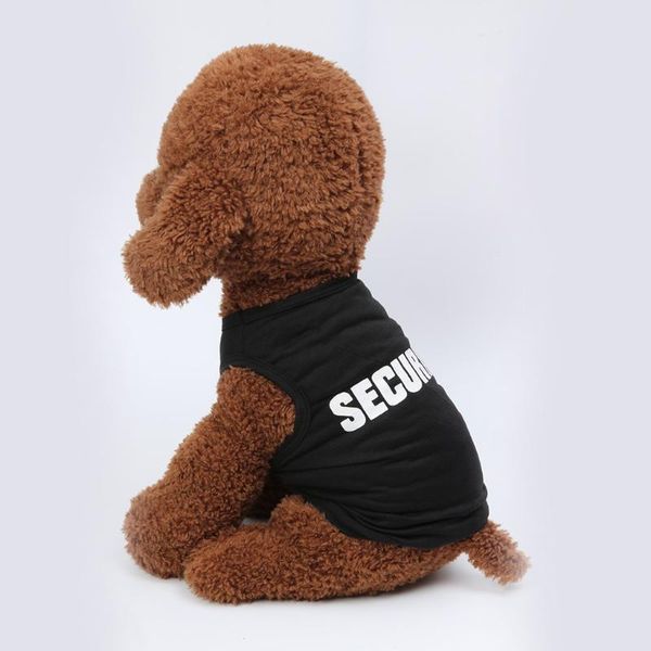 

dog apparel cat t-shirt soft puppy dogs clothes pet spring and summer breathable security print casual vest clothing gilet chien