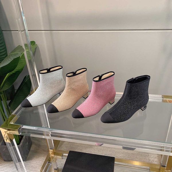 

leather casual boots women's shoes martin boots plaid upper is, Black