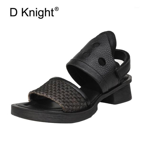 

sandals summer open toe women super soft genuine leather med heels walking ankle strap gladiator shoes for woman1, Black