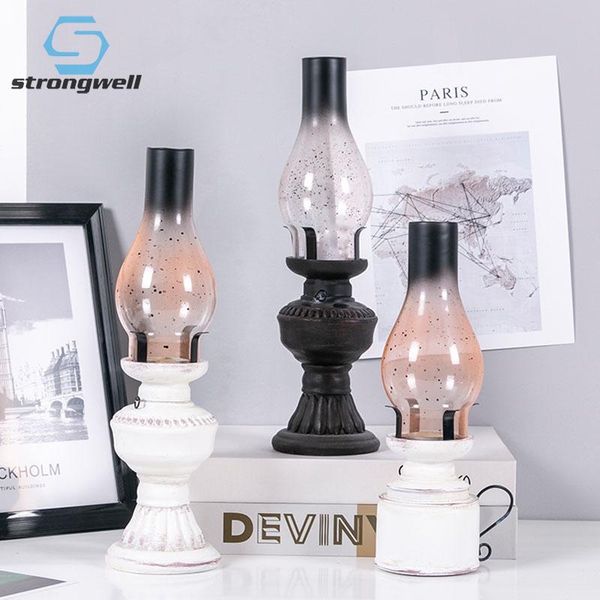 

home supplies candlestick artware nostalgic kerosene lamp model stable candle holder coffee shop bar deskdisplay ornaments holders