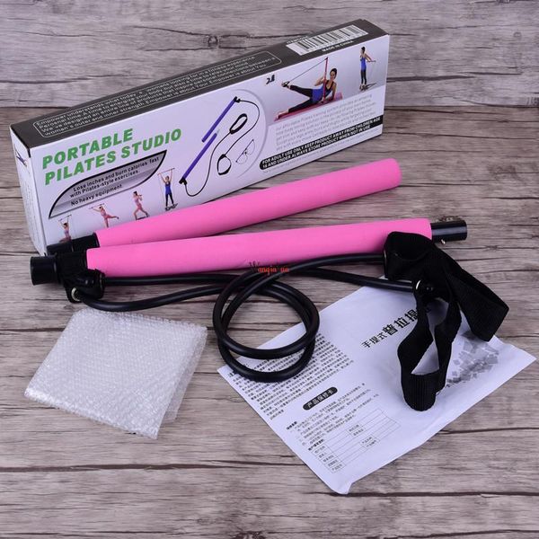 

pilates bar lightweight resistance band toning home gym portable total body workout yoga fitness stretch stick accessories