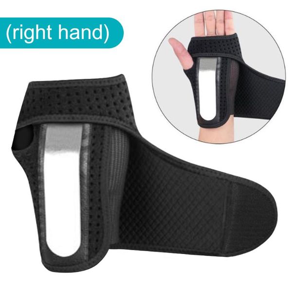 

sports fitness wristband wrist brace support splint fractures carpal protector for working-out comfortable decoration, Black;red