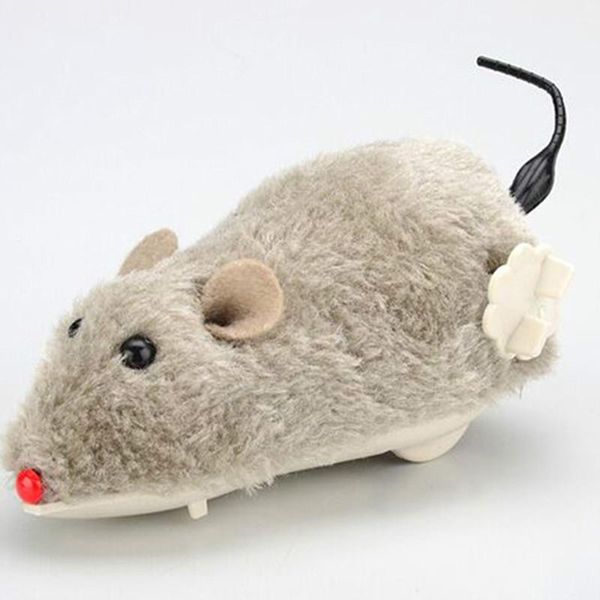 

cat toy wireless winding mechanism mouse for dog pet trick plush rat mechanical movement rats random color toys