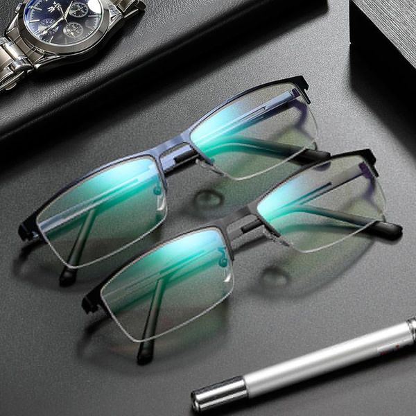 

sunglasses eyestrain anti computer glare metal frame flat mirror eyewear goggles blue light blocking glasses eyeglasses, White;black