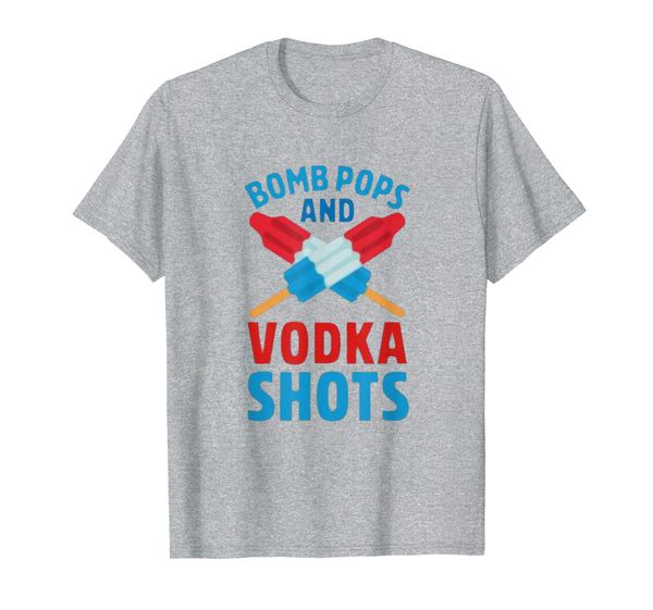 

bomb pops and vodka s t-shirt, White;black
