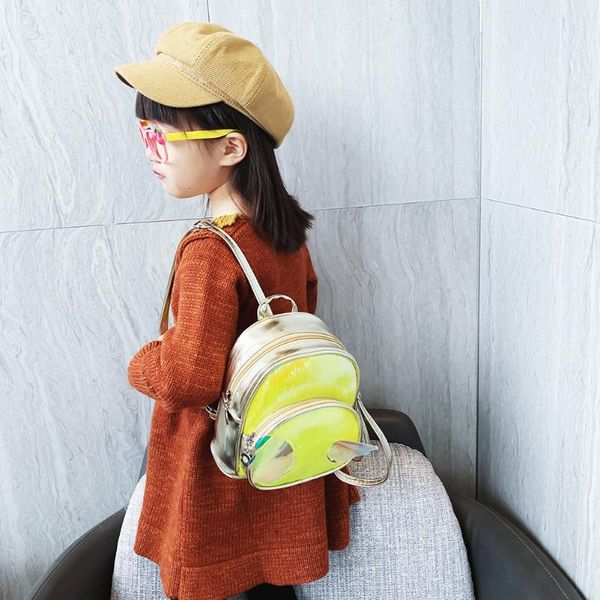 

school bags children laser wings lovely backpack reasonable layout and powerful space sequins casual kids girl trend schoolbag