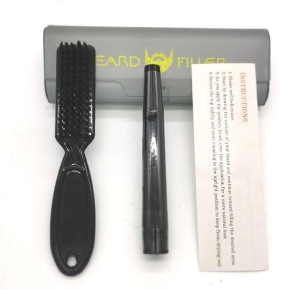 

hair brushes 2 color beard styling suit waterproof pen four prong brush broken dye mini portable tslm1, Silver