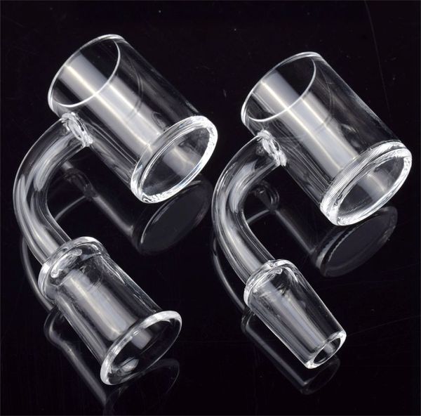 10mm 14mm 18mm Acessórios para unhas de quartzo 25mm XL Banger Domeless Nails 45 90 Graus para vidro Água Bongs Dab Rigs