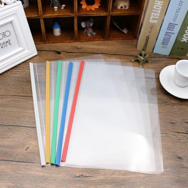 

business card files 5pcs student stationery office supplies a4 transparent pull rod clamp trolley thickening report folder resume file
