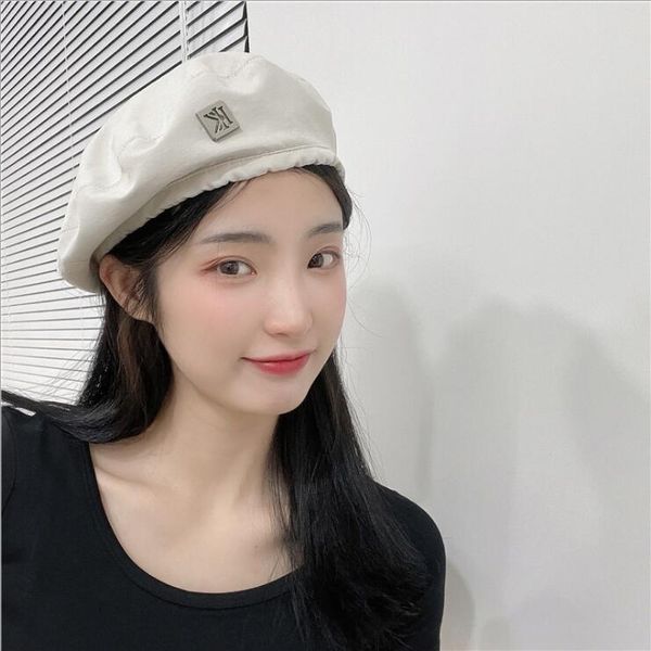 

sister blasting the street ~ dark summer thin beret berets hats caps gsbl024 fashion femininity elegant retro painter hat, Blue;gray