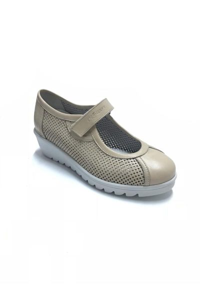 

sandals women's beige casual natural leather orthopedic, Black