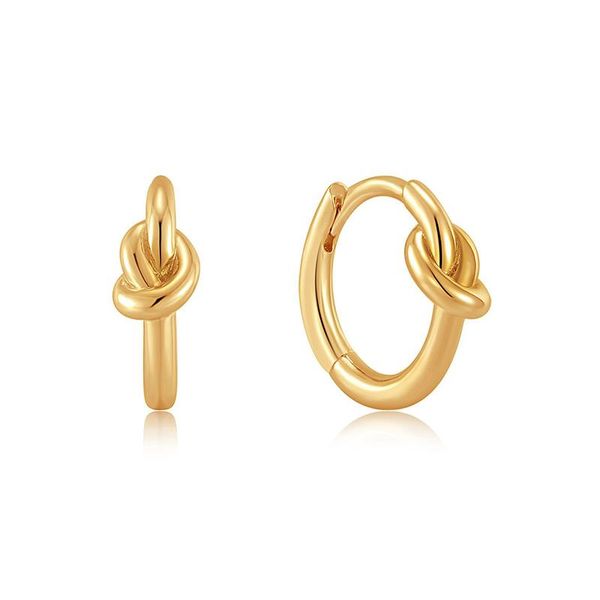 

hoop & huggie 2021 925 sterling silver ear simple and all-match circle earrings for women metal knitting earring fashion jewelry, Golden;silver