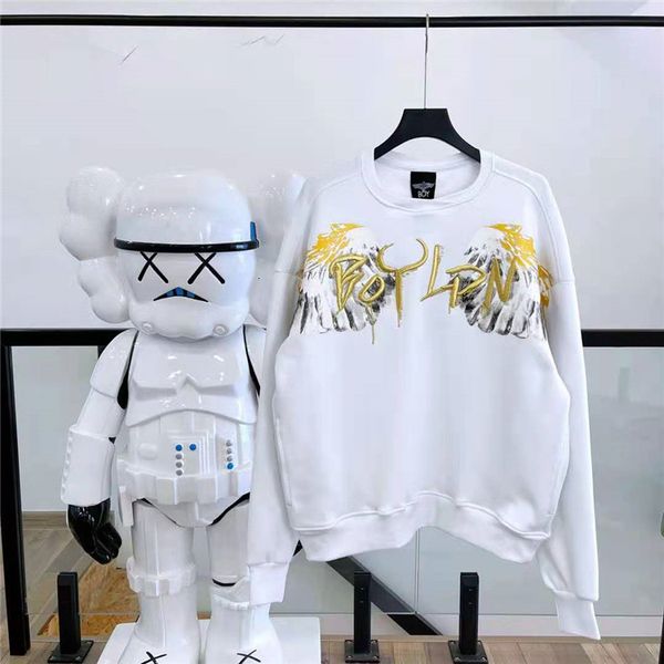 

hoodies boy spring and summer fashion hooded printed sweater for men women, Black