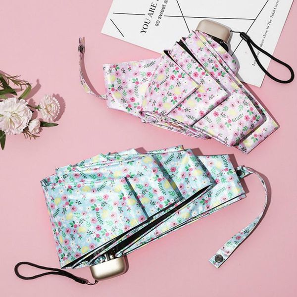 

umbrellas strong five-folding ladies umbrella windproof mini pocket lightweight portable regenschirm rain gear jj60ys