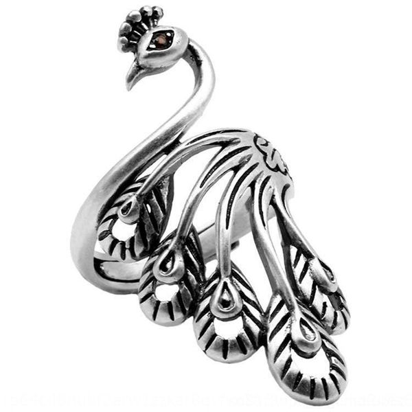 

wws1 peacock phoen silver ear peacock koi band rings 925 koi 925 plain silver phoenix ring hook opening needle with thread artifact
