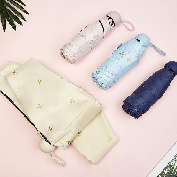 

umbrellas mini parasol uv protection waterproof ultralight pocket rain women fabric guarda sol tiny umbrella ab50ub