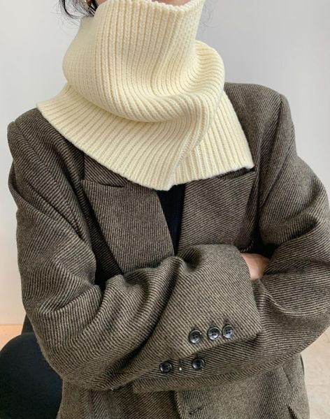 

women's sweaters woman warm wool scarf lovemoda, White;black