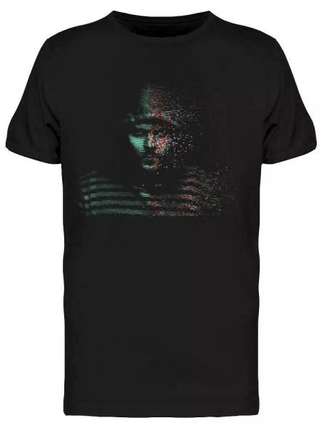 

hacker man hood tee men's -image by shutterstock, White;black