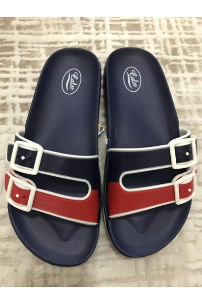 

slippers women's navy blue, Black