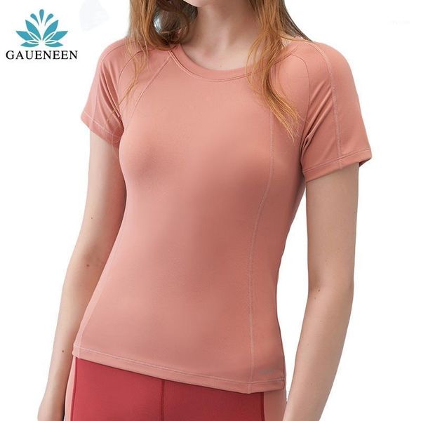 

women summer t shirts slim fit for sports fitness yoga short sleeve mesh womens gym shirt sport wear outfit