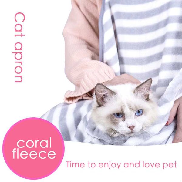 

cat beds & furniture coral fleece roll bag carrying chest apron washable anti stick clothing small animals sleeping warm blanket mats