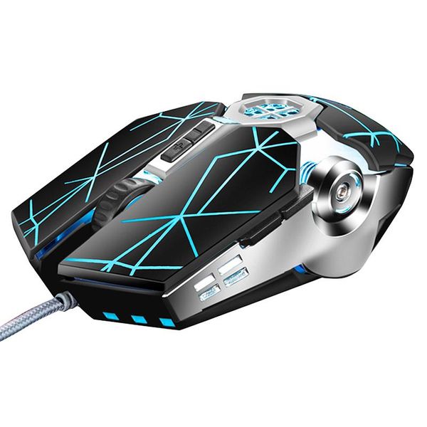 

mice rgb colorful dazzling gaming mouse ergonomic wired 7-button programmable