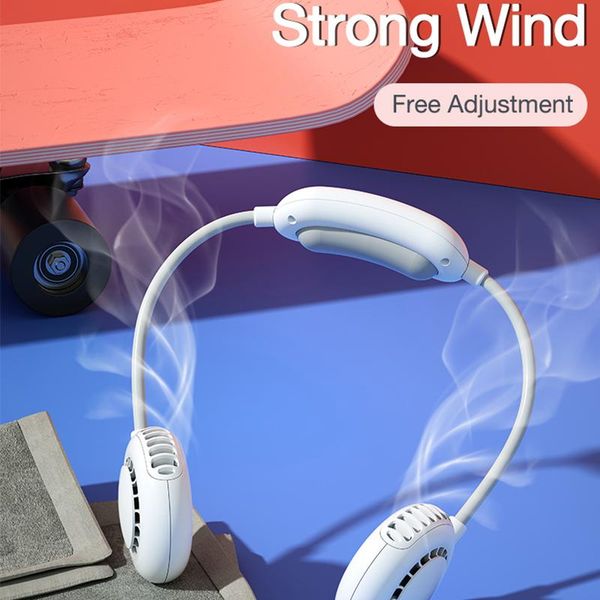 

mini bladeless fan neck 2000mah usb rechargeable mute sports fans for home outdoor ventilador portatil abanicos electric