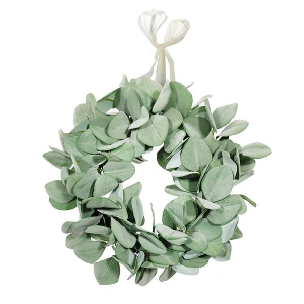 

decorative flowers & wreaths artificial leaves wreath fake door garland home christmas thanksgiving greenery decor